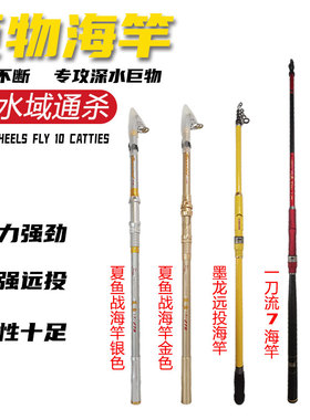 海竿海钓鱼竿海鲈专用竿锚杆单竿重型远投竿抛竿大头花白鲢专用竿