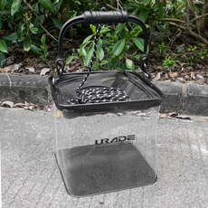 Ведро для воды 打水桶钓鱼折叠加厚带盖便携小水桶装鱼活鱼桶渔具提手提桶洗手桶