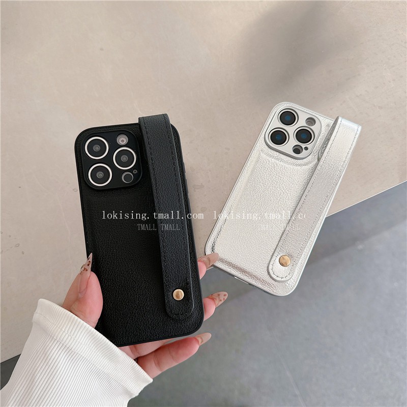 皮质手拿腕带适用华为nova12手机壳12活力版nova11pro防摔小众荣耀90/80纯色nova9简约70畅享60女款保护套x40