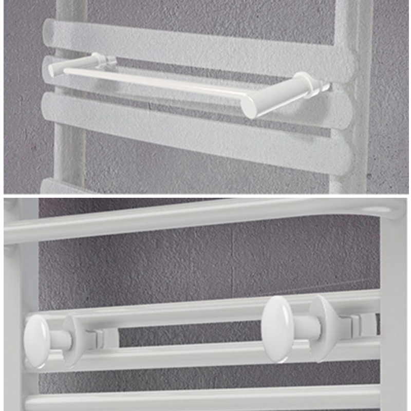 简约挂杆免打孔毛巾架安装置物架