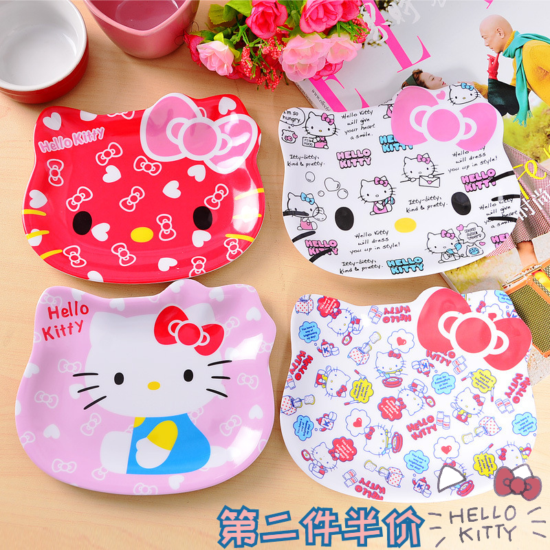 Hello Kitty盘子果盘可爱卡通盘子点心蛋糕盘子 猫头小碟子餐具在类目 餐饮具, 餐具, 果盆/果盘/果篮中 - 来自Buy2taobao.com提供专业的淘宝代购服务