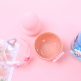 Мультяшная косметическая губка, коробка для хранения, капсула, портативный спонж для путешествий