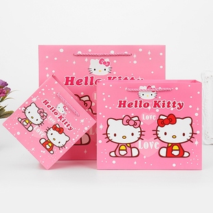 HelloKitty纸袋 高档纸质礼品袋手提袋 儿童节包装礼物袋卡通纸袋