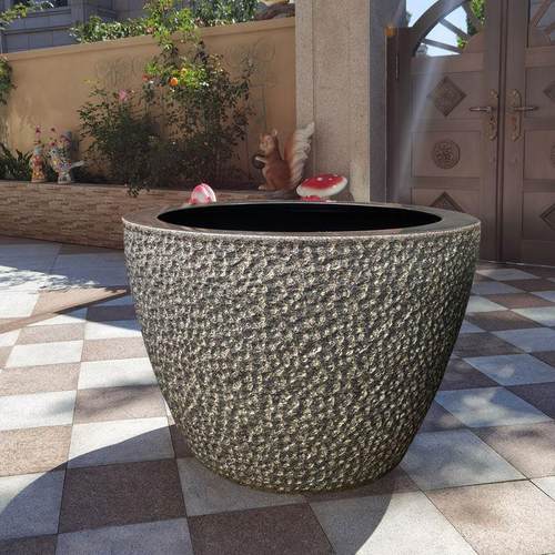 景德镇陶瓷鱼缸水缸荷花睡莲盆缸公司庭院摆件风水缸特大种树盆花