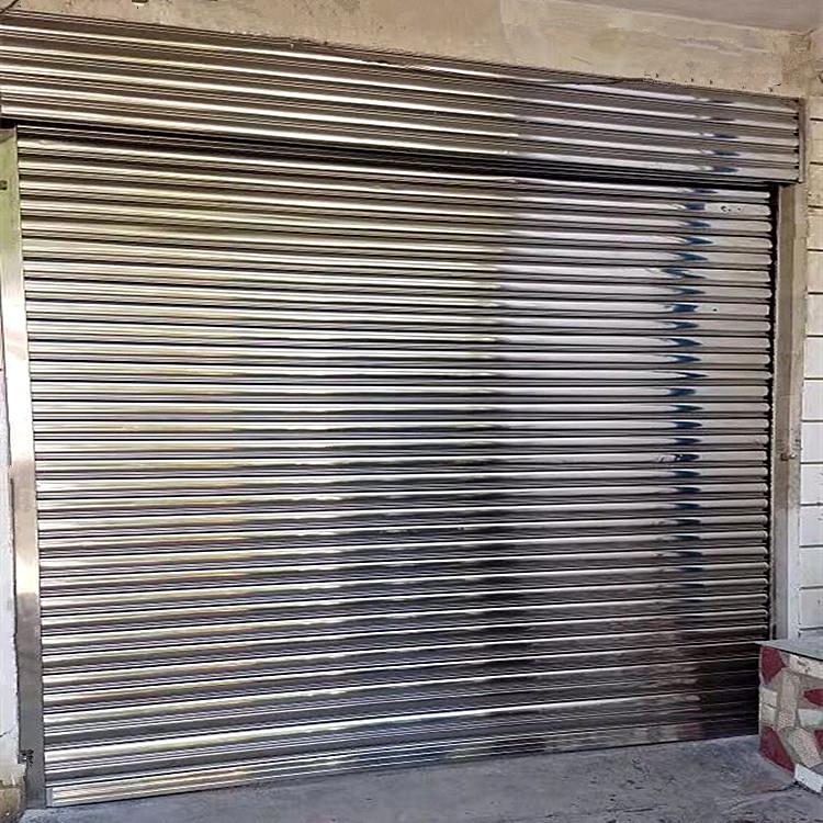 不锈钢抗风门镀锌彩钢手动卷闸门电动卷帘门门铝合金车库门防火门