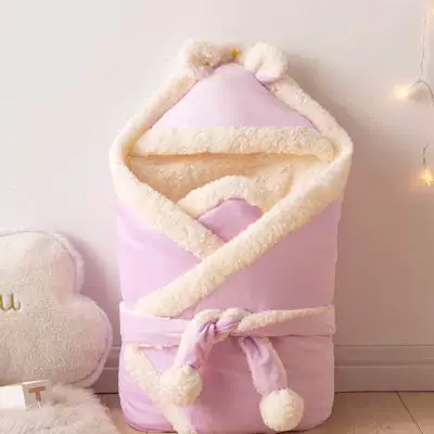 Демисезонное одеяло для детей, multifunctional коралловое бархатное trench coat для новорожденного, увеличенная толщина