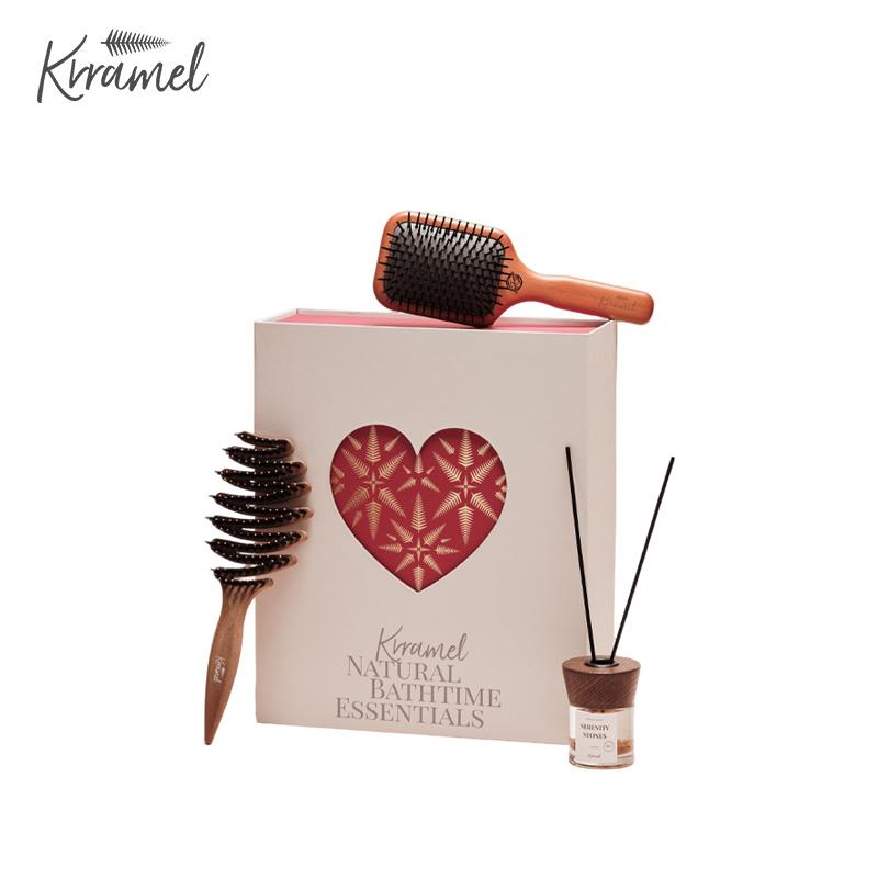 KRRAMEL梳子生日礼物气垫按摩梳礼盒送闺蜜女生朋友护发实用套装