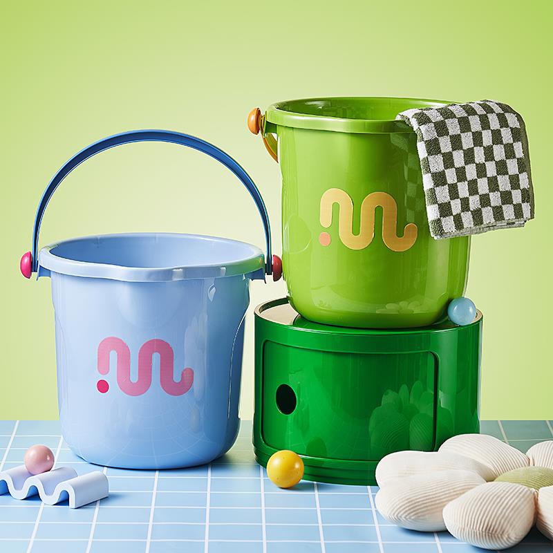 塑料水桶储水桶手提小桶学生宿舍用洗澡桶加厚洗涤浇花洗衣桶家用