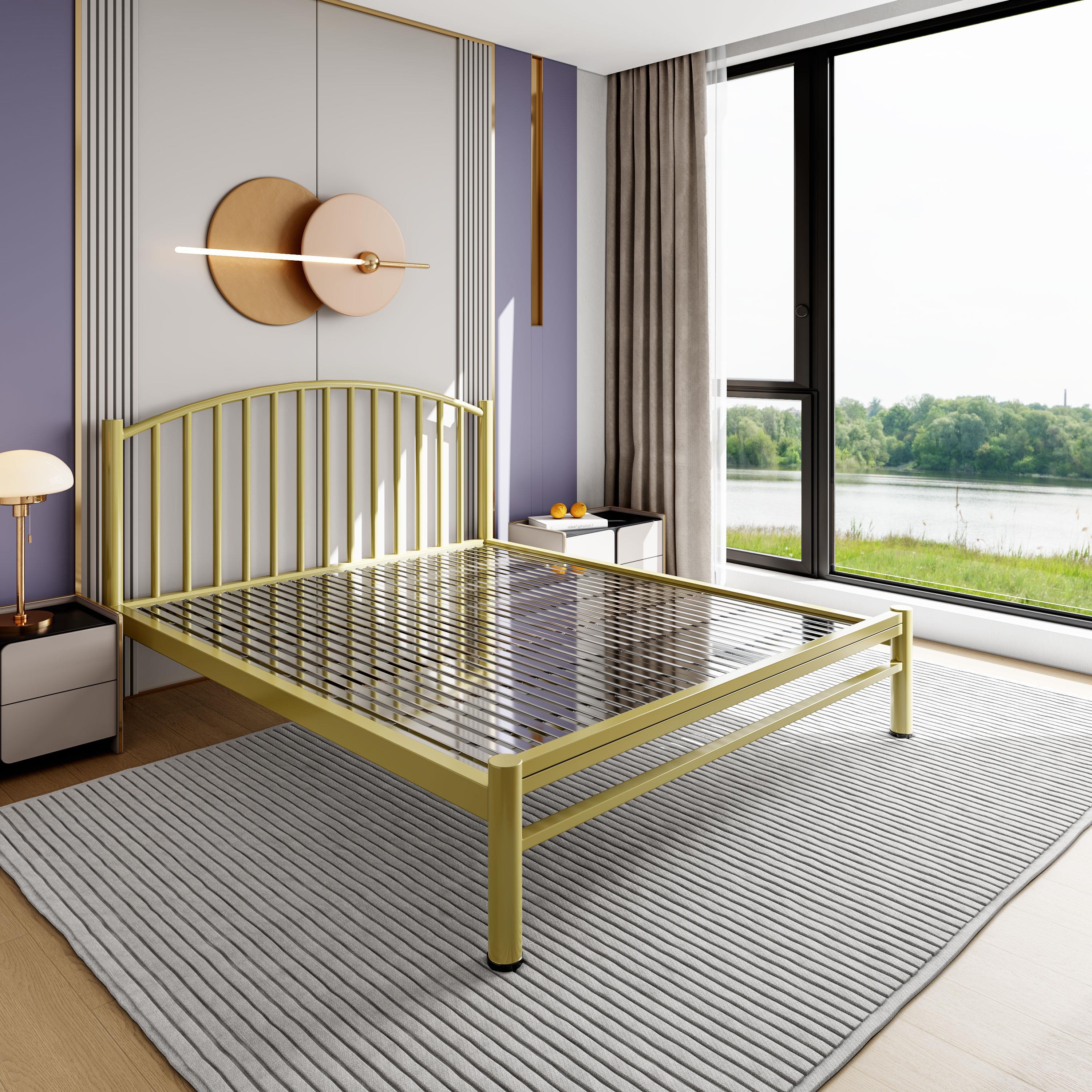 304加厚不锈钢排骨床架家用卧室，重生归来卖不锈钢床性价比高