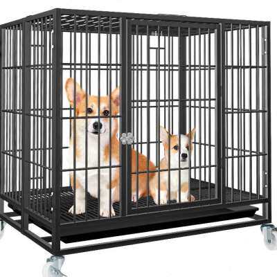 新款憨憨宠狗笼狗笼子猫笼大型犬中型犬小型犬可折叠免安装加粗加高性价比高么？