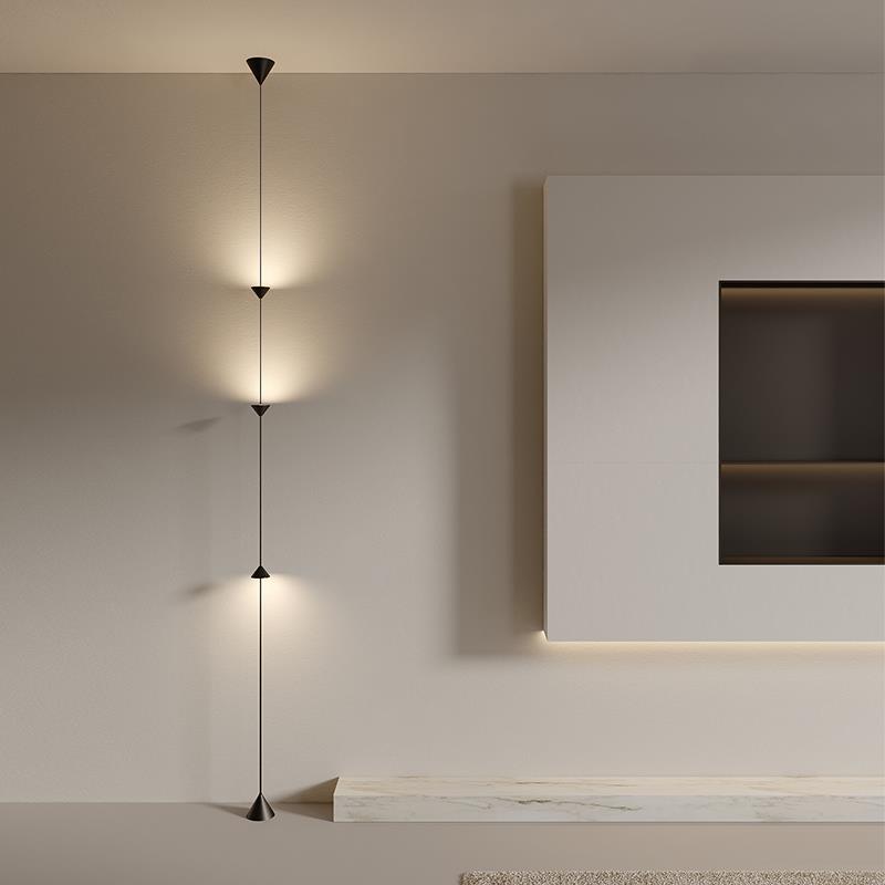 全铜客厅背景墙时光沙漏落地吊灯沙发边墙角气氛灯卧室床头吊线