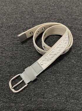 afaaa中古简约白蕾丝镂空腰带小众穿搭配饰皮带Vintage百搭优雅感