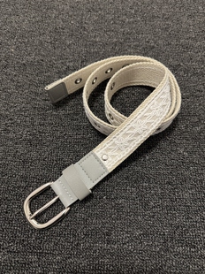 afaaa中古简约白蕾丝镂空腰带小众穿搭配饰皮带Vintage百搭优雅感