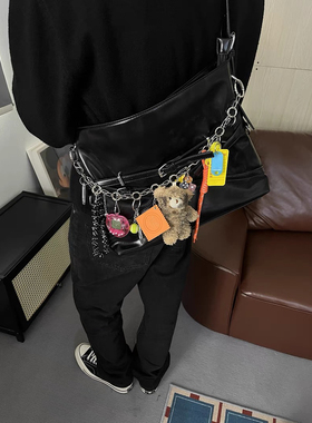 afaaa原创多元素长款小熊包包diy装饰品挂饰链高级感挂件极繁主义