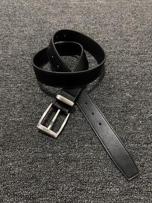 afaa福利款kenijima同款牛皮腰带简约优雅高级感黑色皮带cleanfit