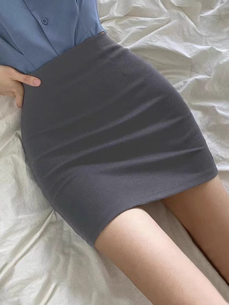 潮牌西装包臀裙职业ol半身裙女夏季新款紧身包裙一步工作高腰短裙
