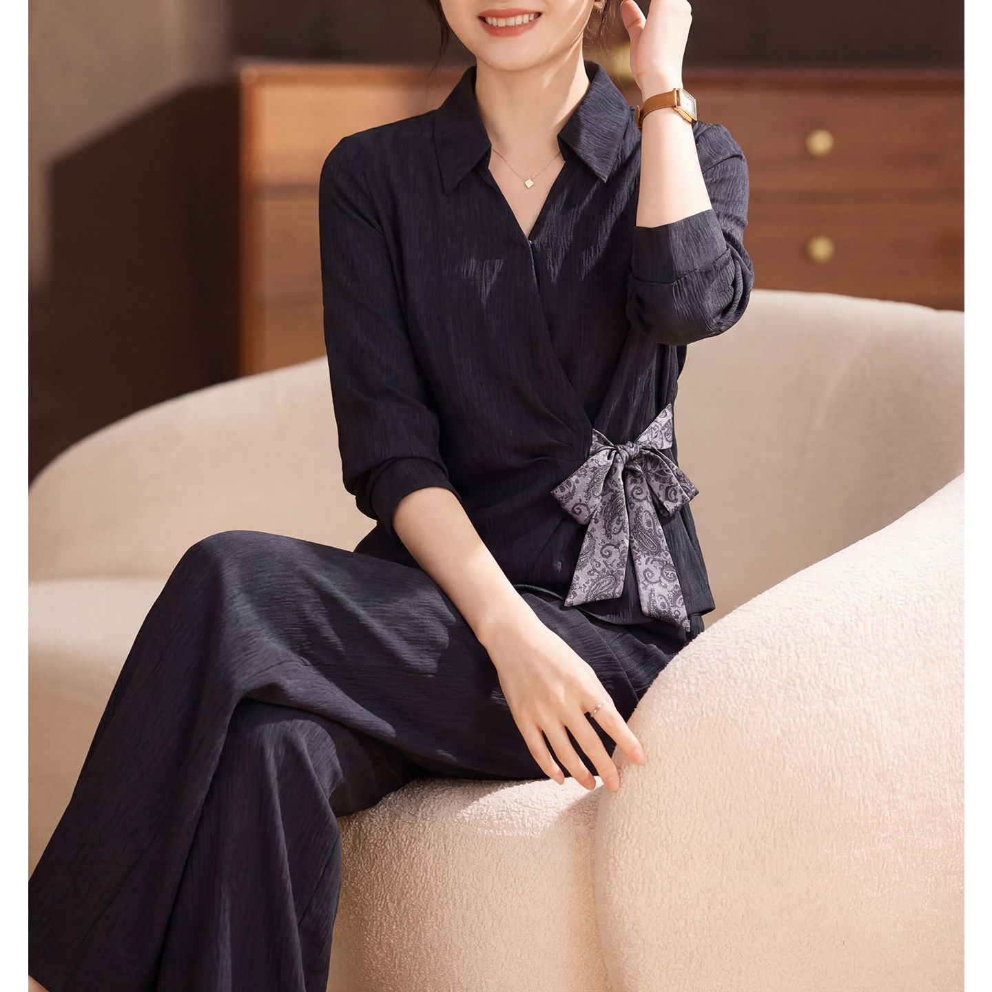 喜卉妈妈春夏装新款套装