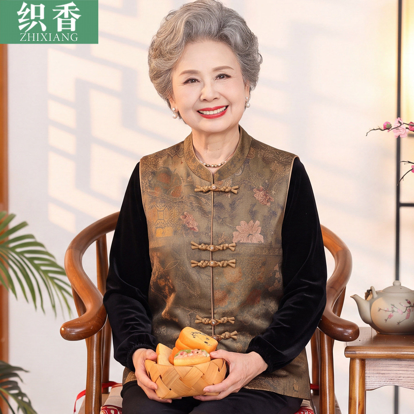 奶奶秋装马甲外套2026新