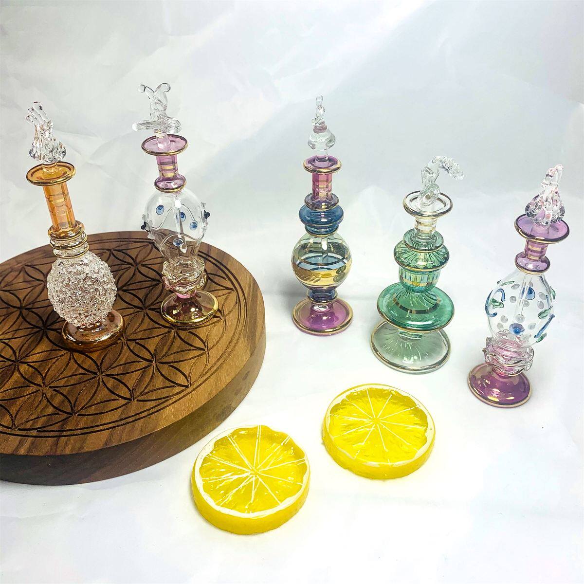 单个链接埃及特色香精瓶10cm民间手工艺品水晶玻璃装饰