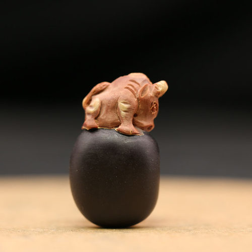 缅茄菩提子雕刻牛手工diy饰品配件吊坠子挂件钥匙扣植物工艺品