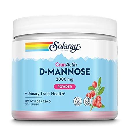 solaray d-mannose with cranactin cranberry af extract pow