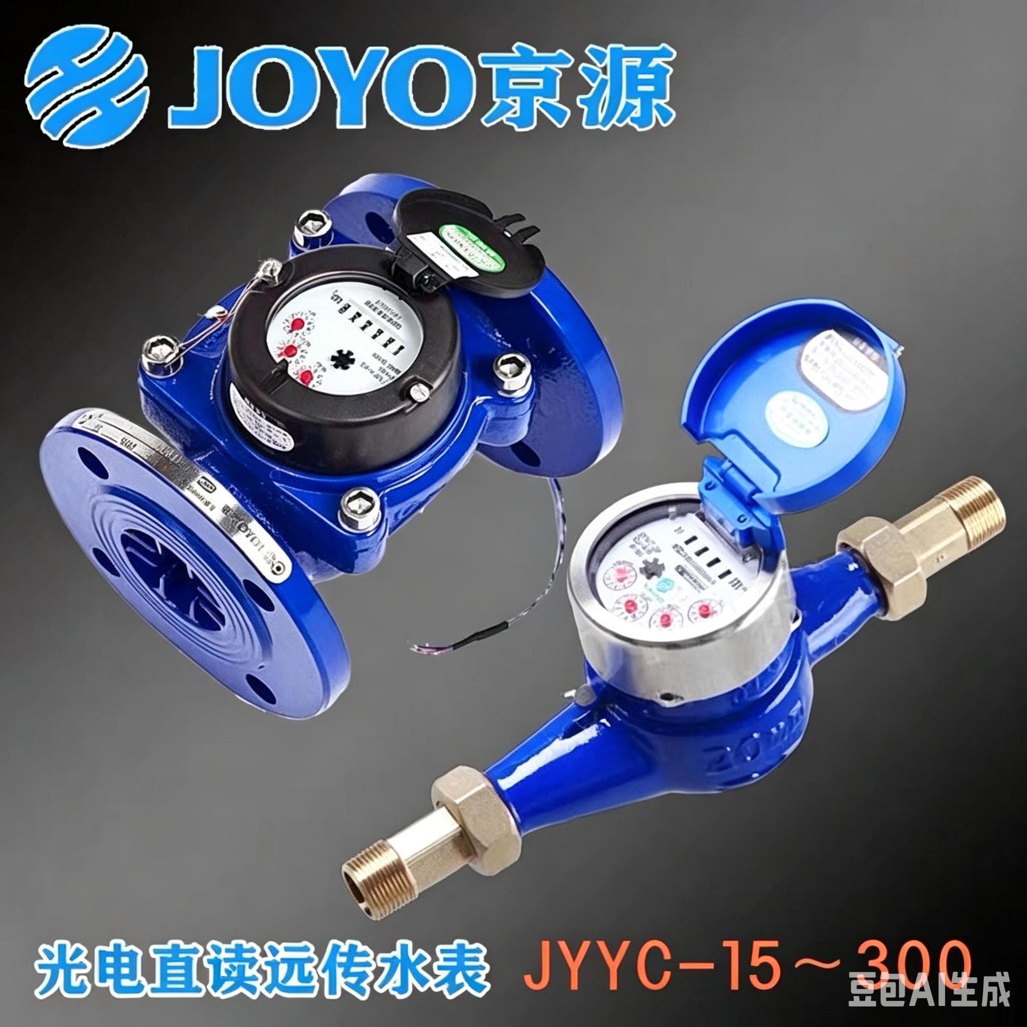 京源光电直读远传水表JYYC-15/300自来水表家用出租房专用冷水表