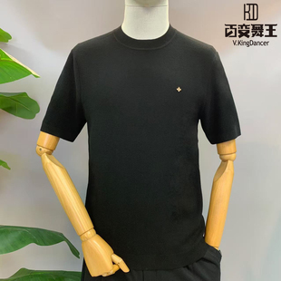 百变舞王2025秋季新款男士休闲圆领T恤时尚百搭男装