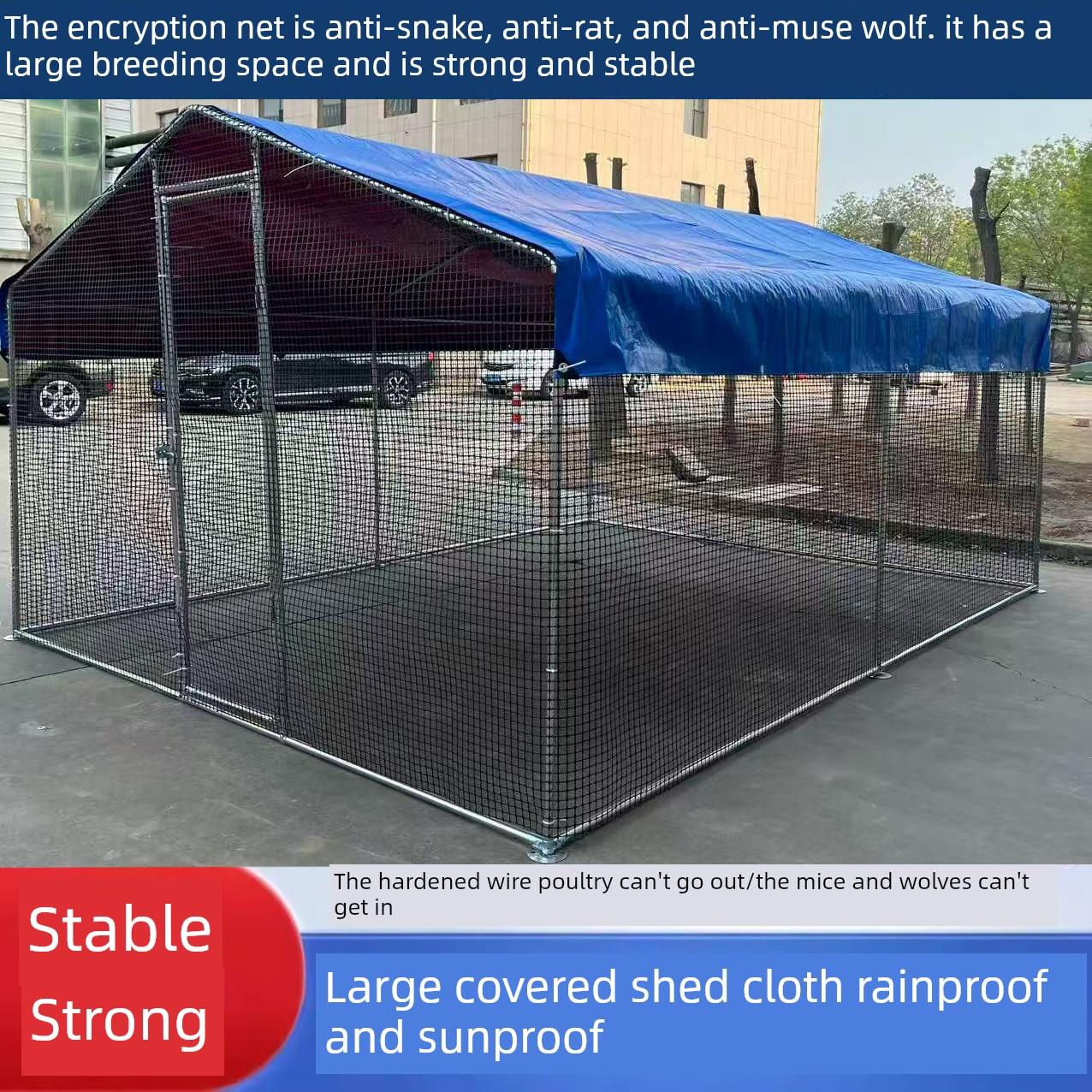 鸡舍鸡笼户外建设农村大型鸡笼鸽舍户外防雨禽鸭鸡笼养殖专业