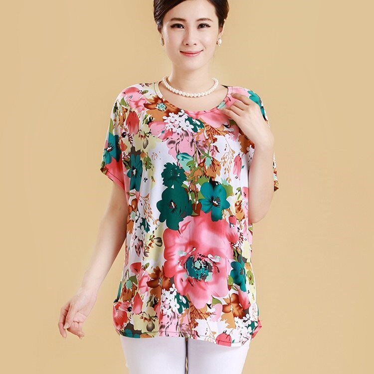 Easy grandma Long Short sleeved Borneol Large Mom outfit mother-in-law Thin section Aunt Summer wear Set of parts summer jacketin the Women's clothing/Boutique , Middle-aged women  category - from Buy2taobao.com to provide professional Taobao agent buy service
