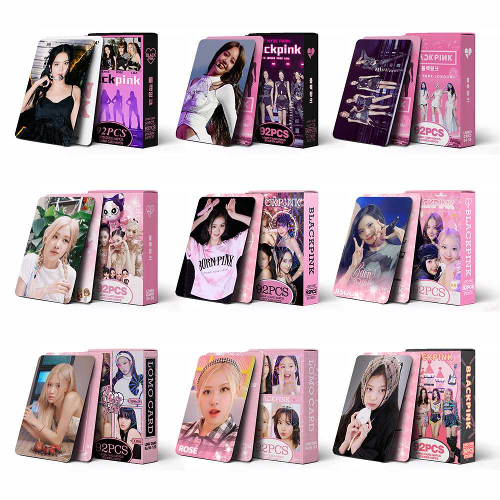 BP粉墨小卡片总链自制小清新随机卡粉丝卡 珍藏卡双面LOMO卡92PCS