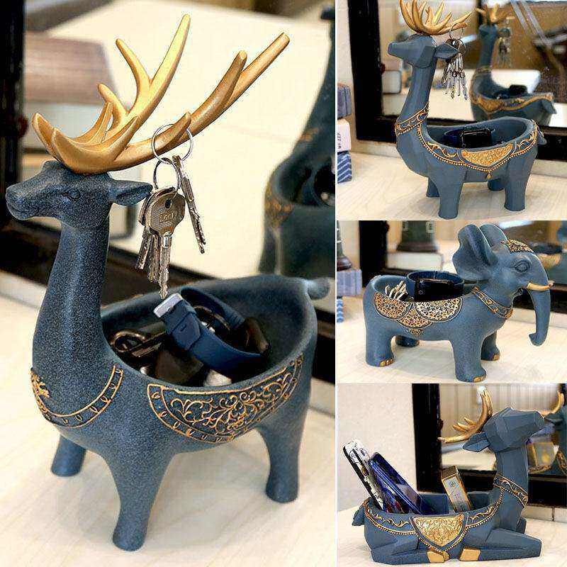 北欧进门钥匙收纳盒桌面玄关置物架创意入户收纳钥匙神器简约摆件