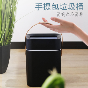 家用垃圾桶厨房卫生间客厅厕所大容量带盖高级轻奢高颜值2024新款