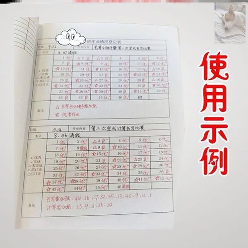 作业完成情况登记表批改记录w本神器教师检查托管班记录贴统计成
