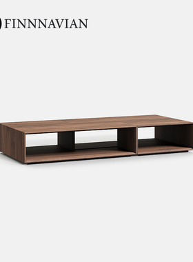 芬纳维亚传承 意式现代简约设计创意茶几胡桃组合(Putney帕特尼)