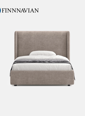 芬纳维亚ART 现代极简主卧双人床 Calista意式轻奢落地布艺儿童床