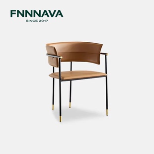 现代扶手餐椅 半价捡漏 Leni 轻奢靠背书房椅 意式 最后一件