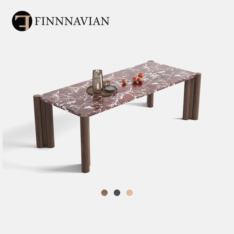 【十年质保】轻奢大理石长餐桌