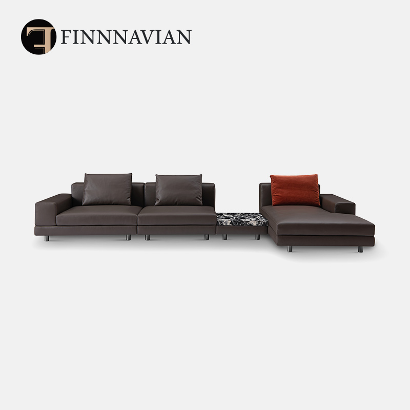 【十年质保】轻奢真皮转角沙发