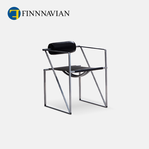 【十年质保】极简皮艺扶手餐椅