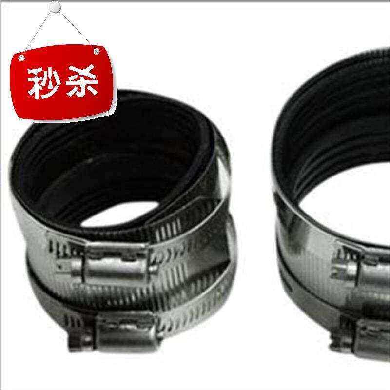 w型不锈钢管束卡箍抱箍铸铁管道m专用柔性连接橡胶接口6寸dn160pv