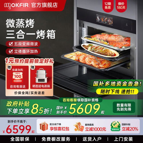 嵌入式微蒸烤一体机默克菲尔