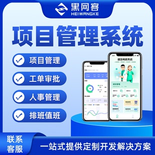 项目跟踪管理软件系统定制人事工程工单进度审批小程序开发制作