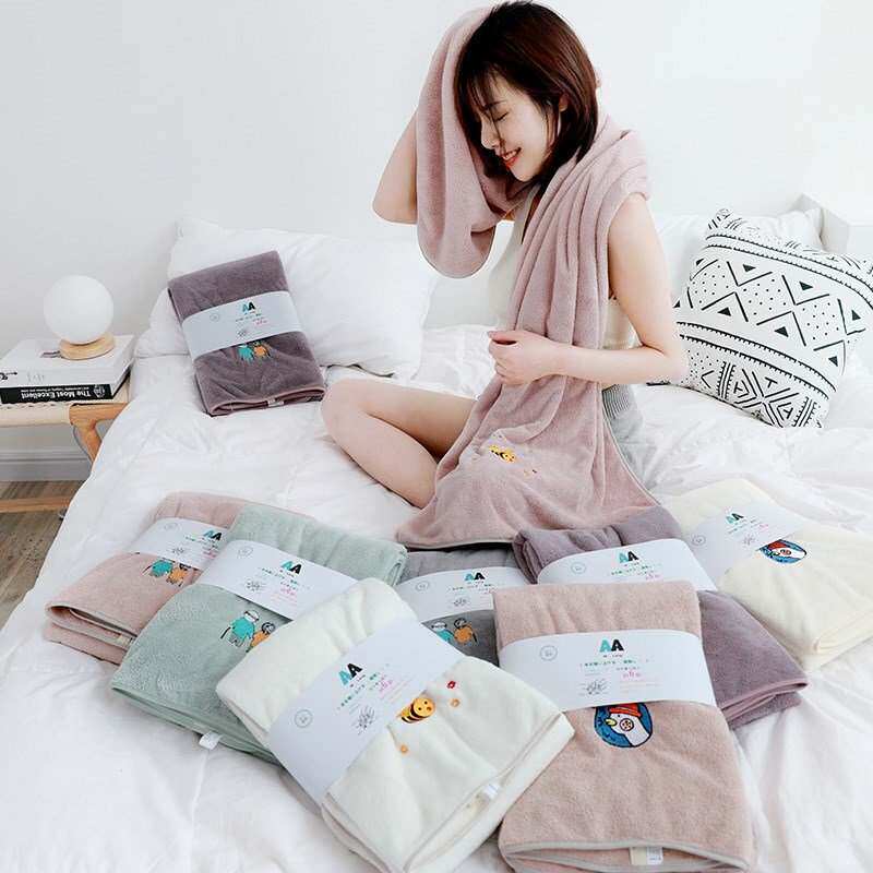 速乾毛巾擦身体洸澡巾老奶奶披身洗完澡穿的浴巾魔术毛巾速干吸水