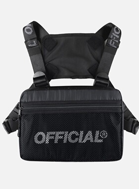 OFFICIAL 多功能城市机能双肩胸包 胸前LOGO字母 工业机能包 正品