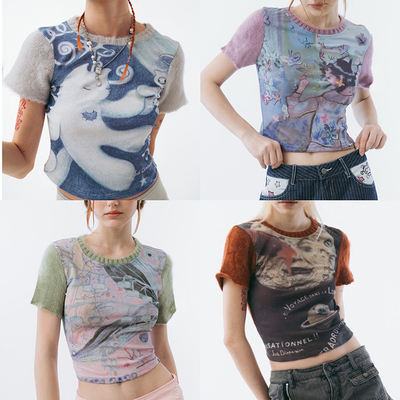 Sixthdimension亚文化短款T恤