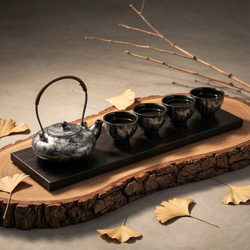新中式禅意功夫茶具套装手提摆件