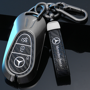 适用于2023款 奔驰c260l车e300l钥匙套ec级b200新glca200l壳扣包男