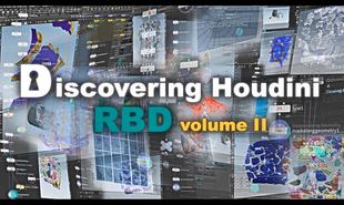 Houdini19.5Discovering RBD刚体教程完整三部 含工程 自动发货