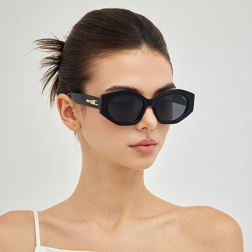 【陈乔恩同款】宝丽来偏光墨镜2025年新款复古几何形女款墨镜0103