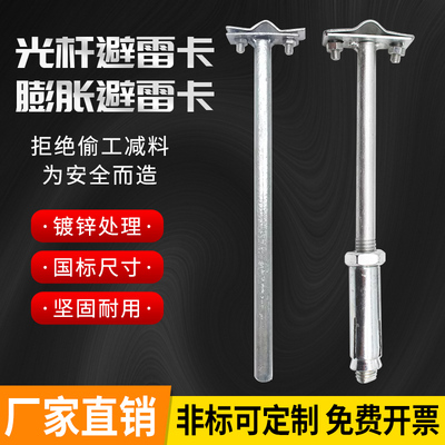 膨胀避雷卡光杆防子带支架夹